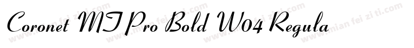Coronet MT Pro Bold W04 Regular字体转换